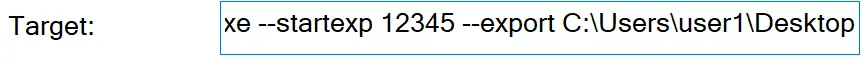 Sample Export Code
