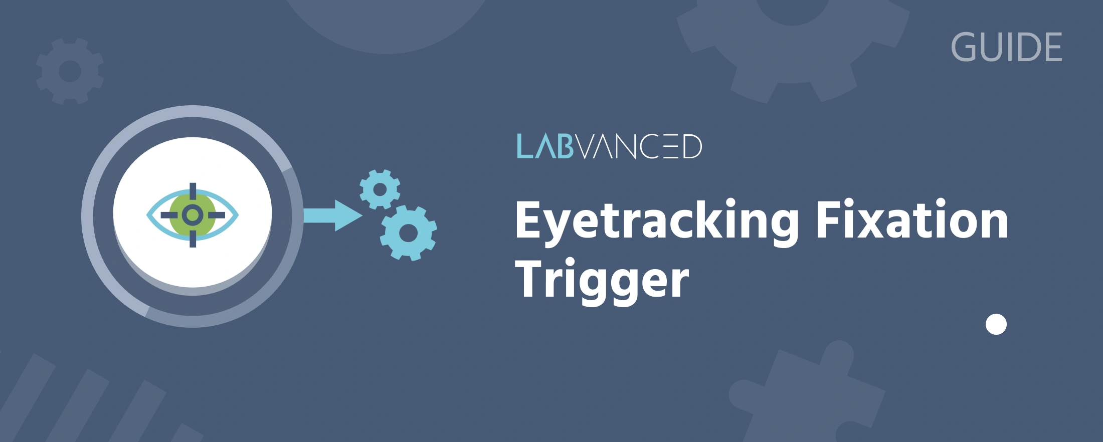 Eyetracking Fixation Trigger wird ausgelöst, wenn der Blick eines Teilnehmers auf einem Standort in Labvanced verweilt