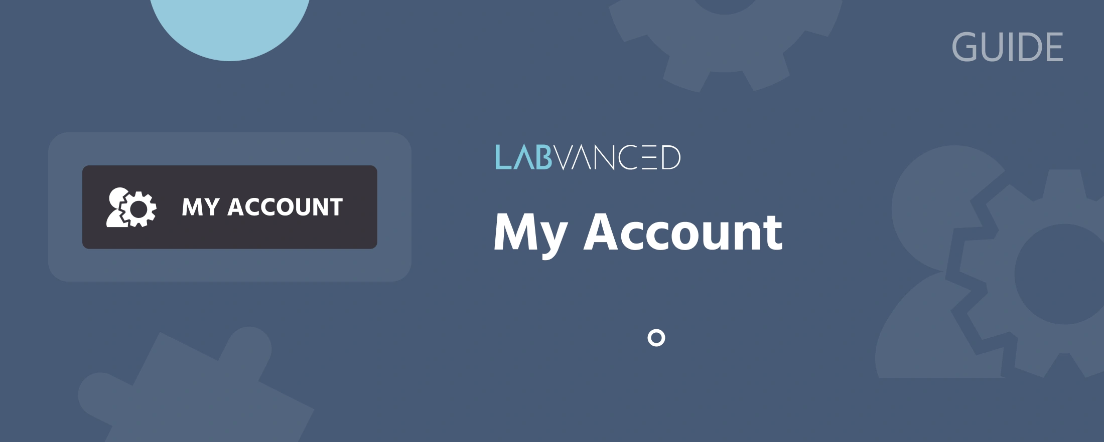 Representation of the my account tab in Labvanced.