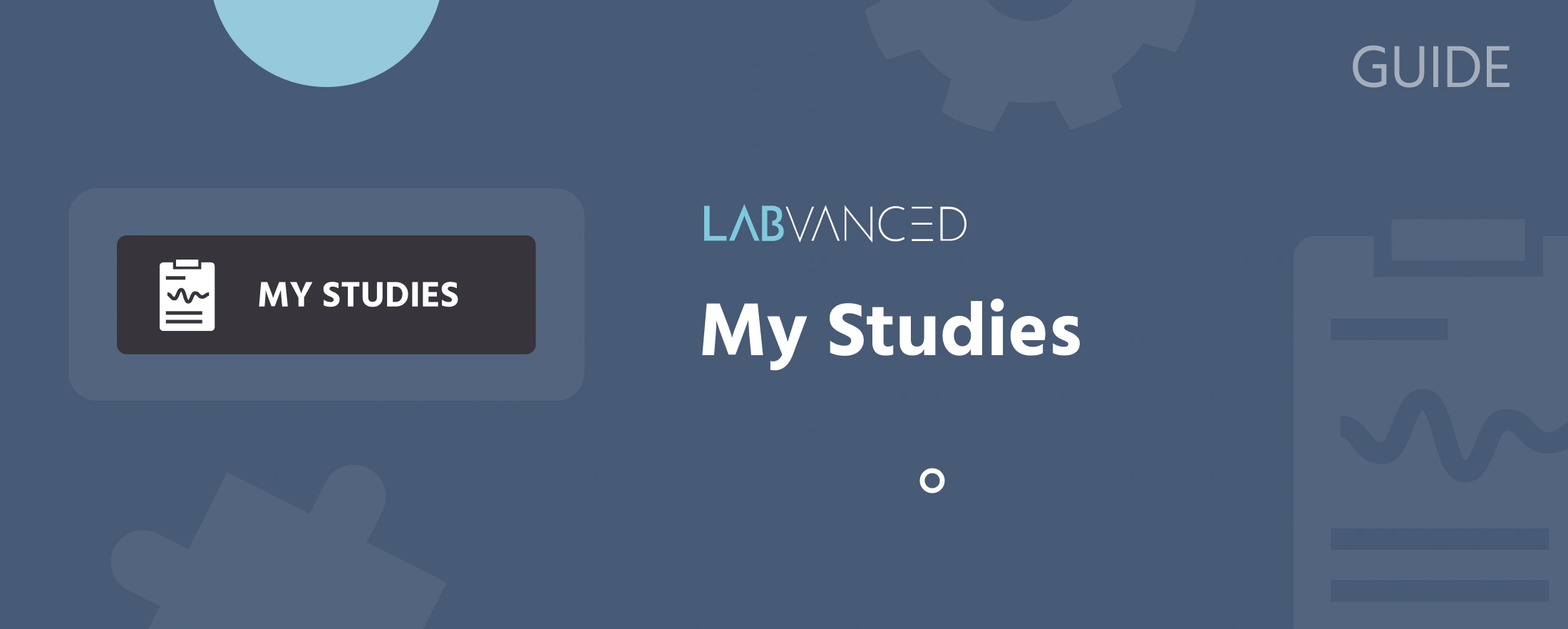 Labvanced中的我的研究选项卡的表示.