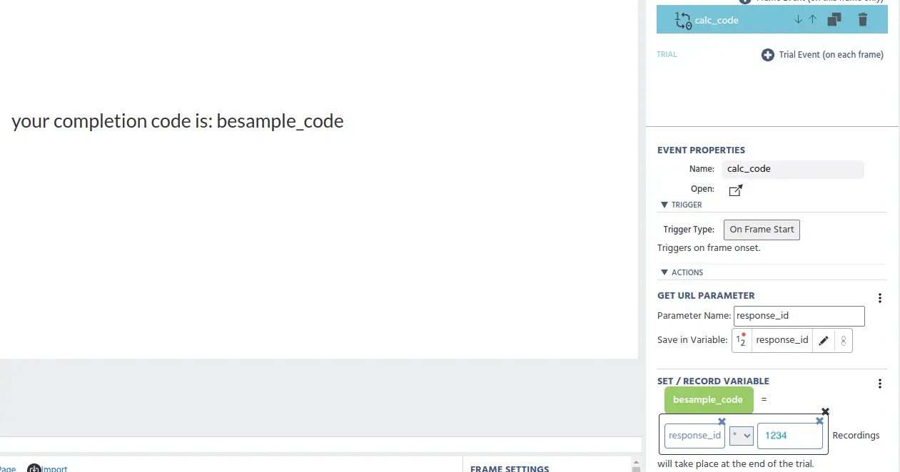 preview of the final event for integrating besample for crowdsourcing