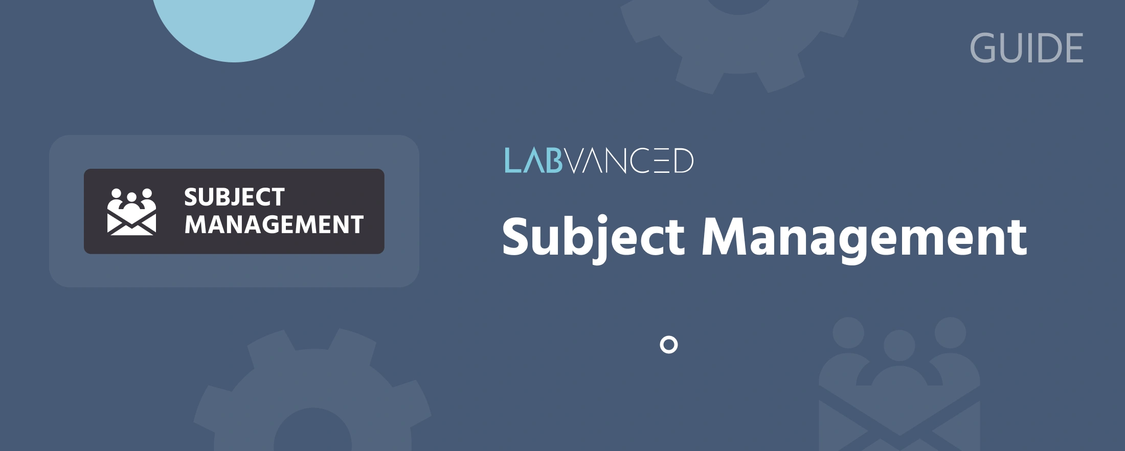 Labvanced中受试者管理选项卡的表示.