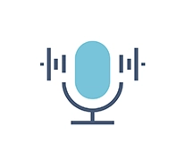 Das Audioaufnahmeobjekt-Symbol.