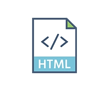Das HTML-Objekt-Symbol.