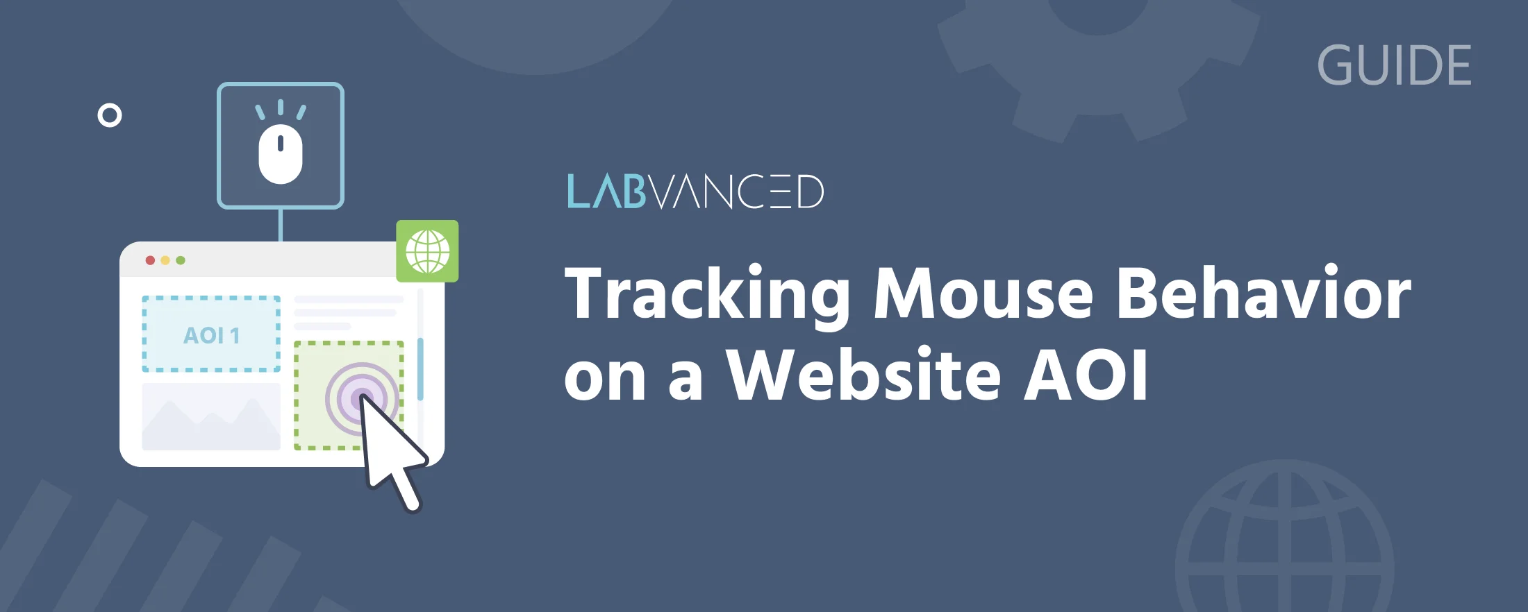 Un événement de déclenchement de souris se déclenchant sur une AOI de site Web à l'intérieur d'un cadre de site Web Labvanced