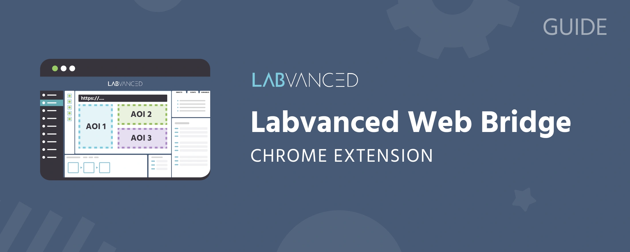 Labvanced Web Bridge拡張機能のヘッダーイラスト