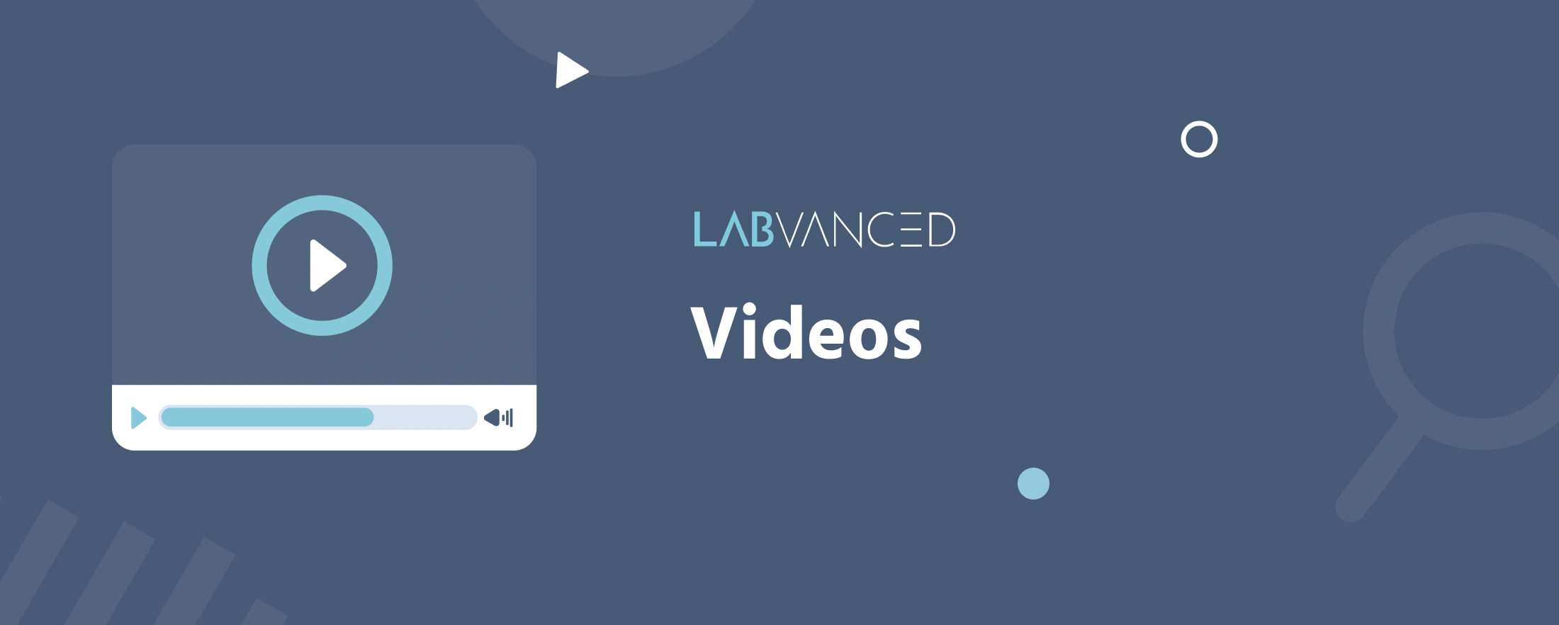 Aperçu des tutoriels vidéo de la plateforme Labvanced