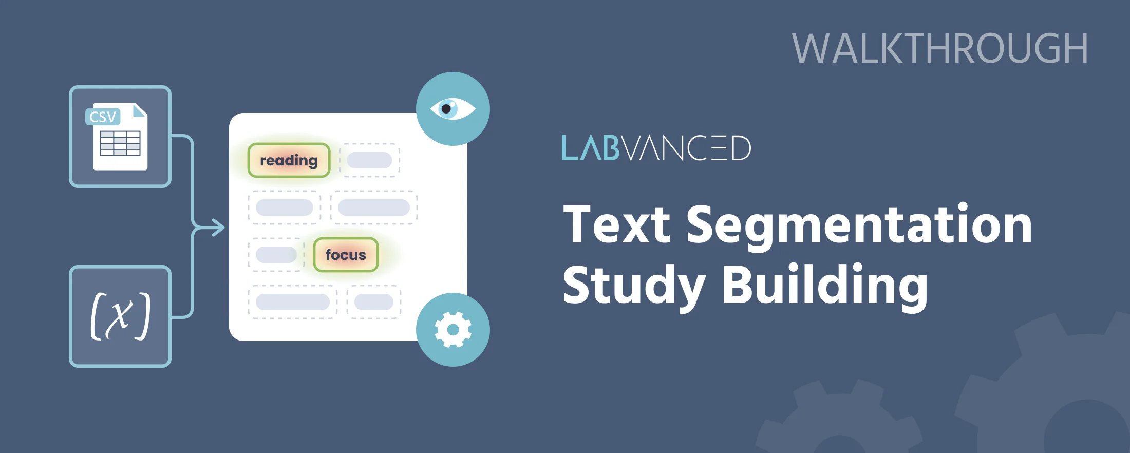 Header illustration of a word-frequency reading study built with the Text Segmentation Object