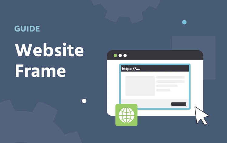 Illustration des Website-Rahmens in Labvanced, der eine echte externe Website in eine Studie einbettet