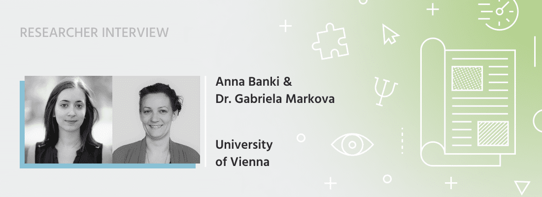 Anna Banki y la Dra. Gabriela Markova en la Investigación de Labvanced con Seguimiento Ocular