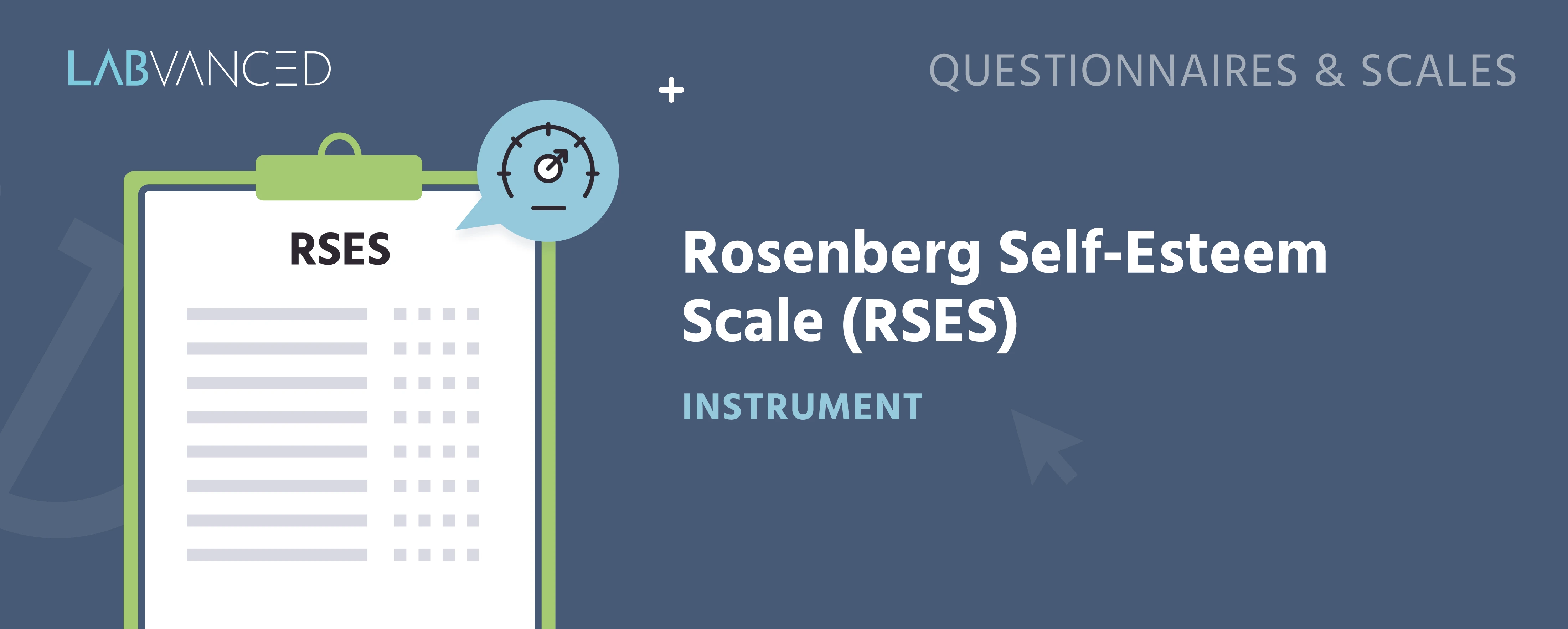 Rosenberg Self-Esteem Scale item preview implemented in Labvanced.