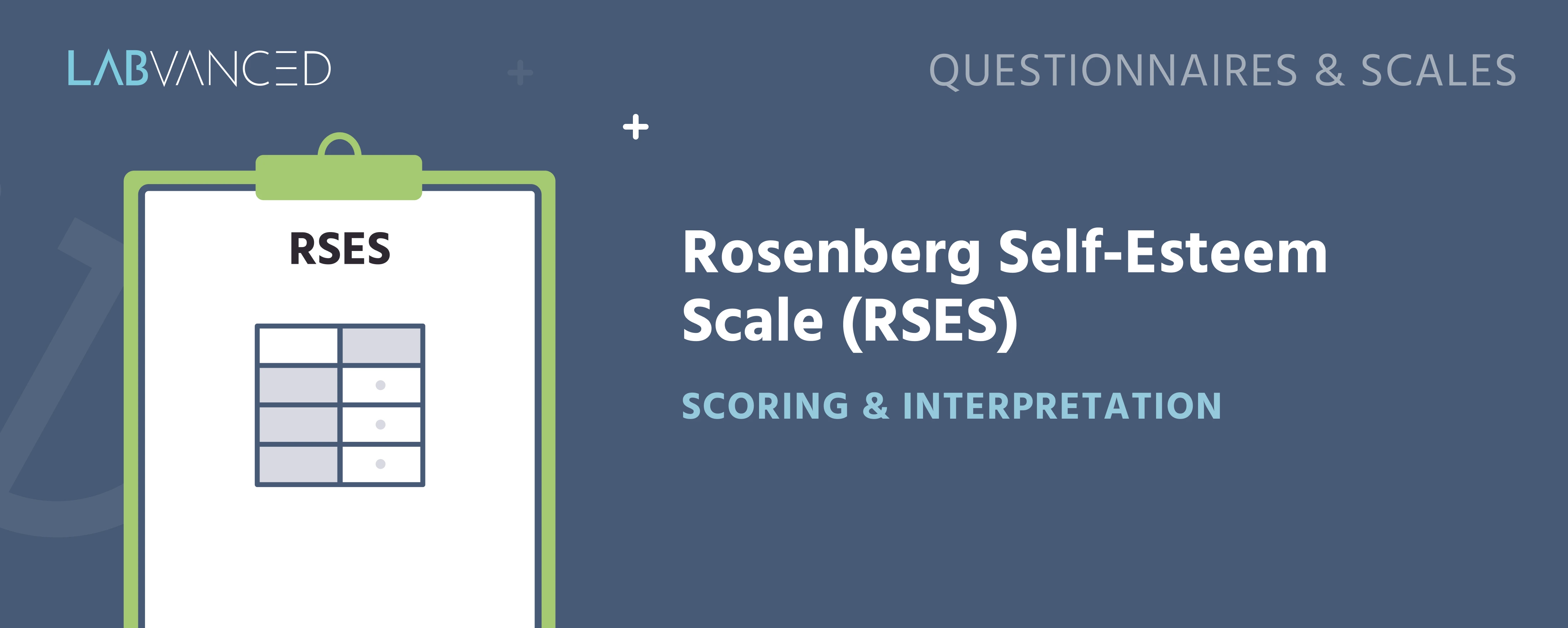 Resumen de puntuación e interpretación de la Escala de Autoestima de Rosenberg.