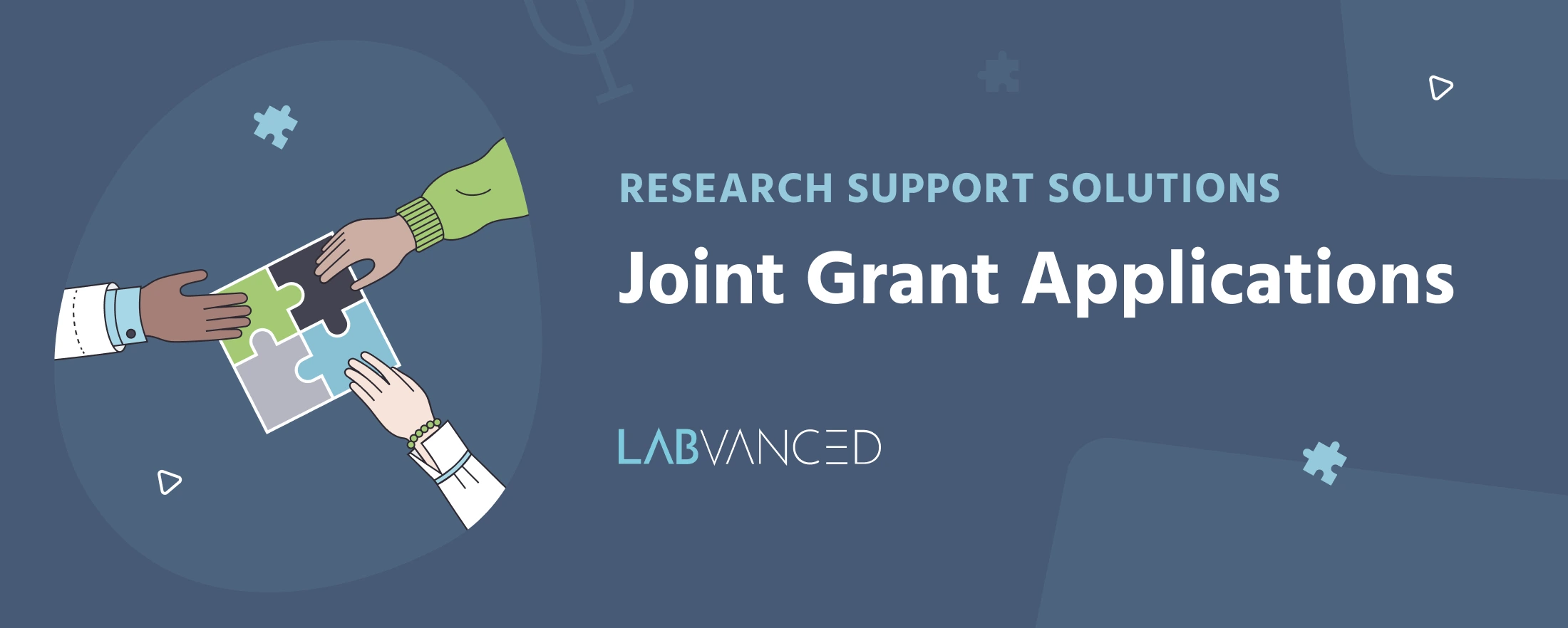 Hände halten, um gemeinsame Forschungsinitiativen und Forschungszusammenarbeit mit Labvanced für gemeinsame Förderanträge zu symbolisieren.