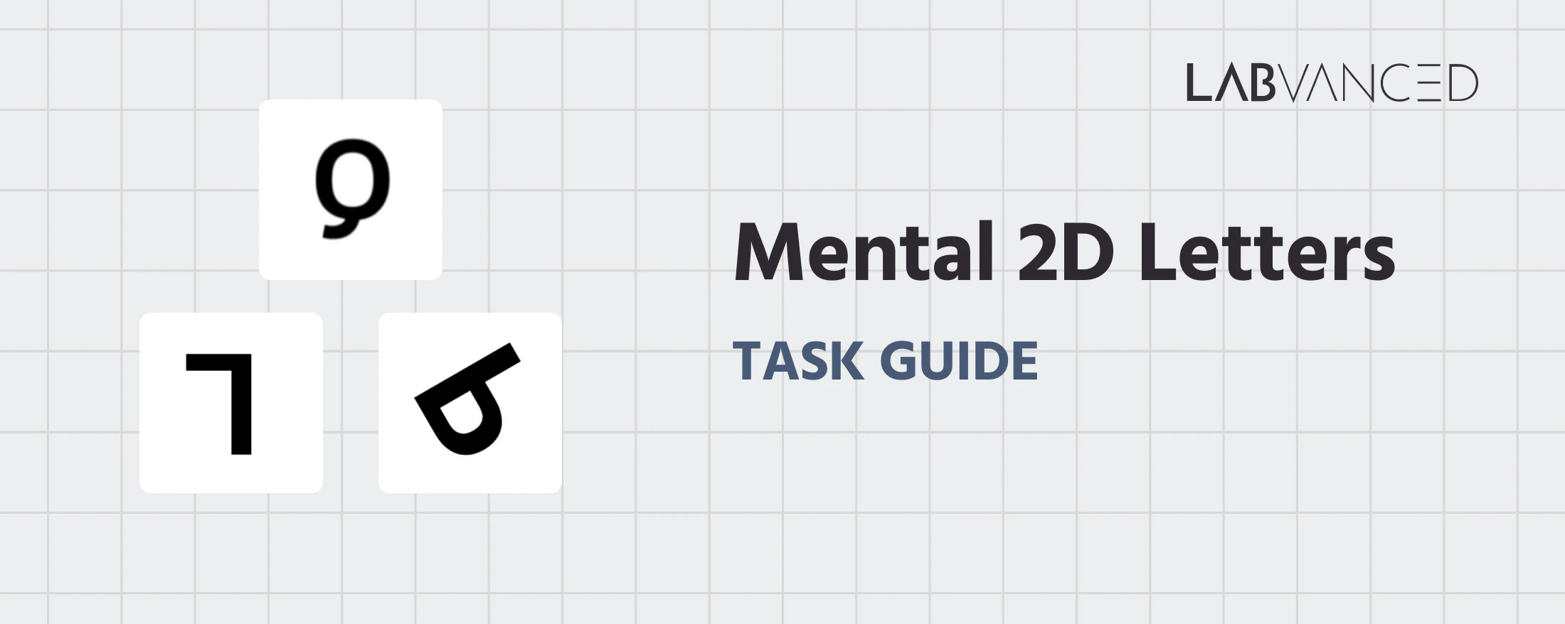 Mental Rotation Task 2D preview for online and inlab use.