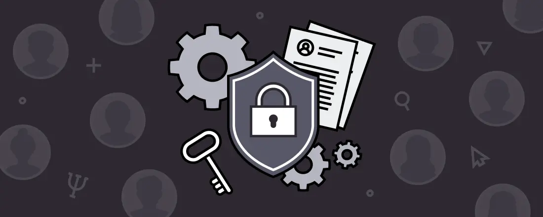 Illustration for a lock symbolizing participant data protection and data security.