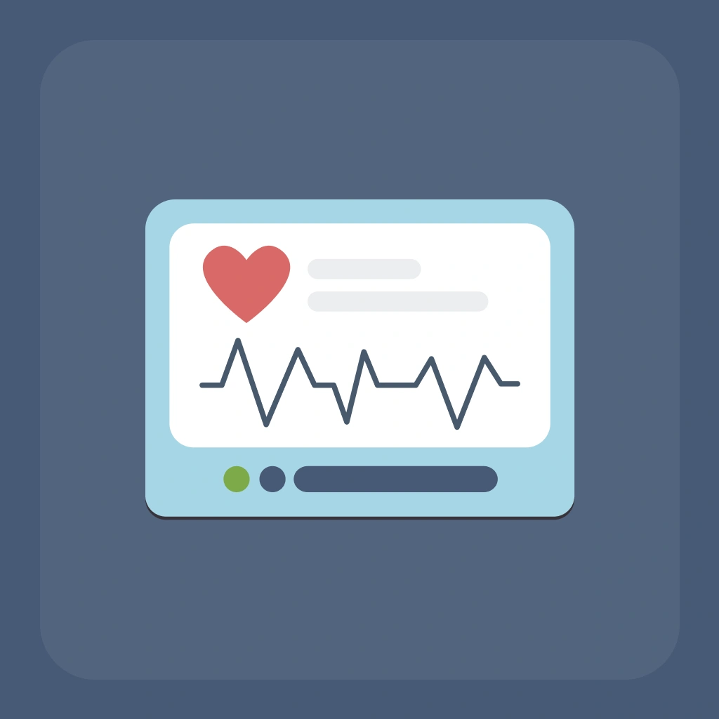 remote heart rate detection illustration
