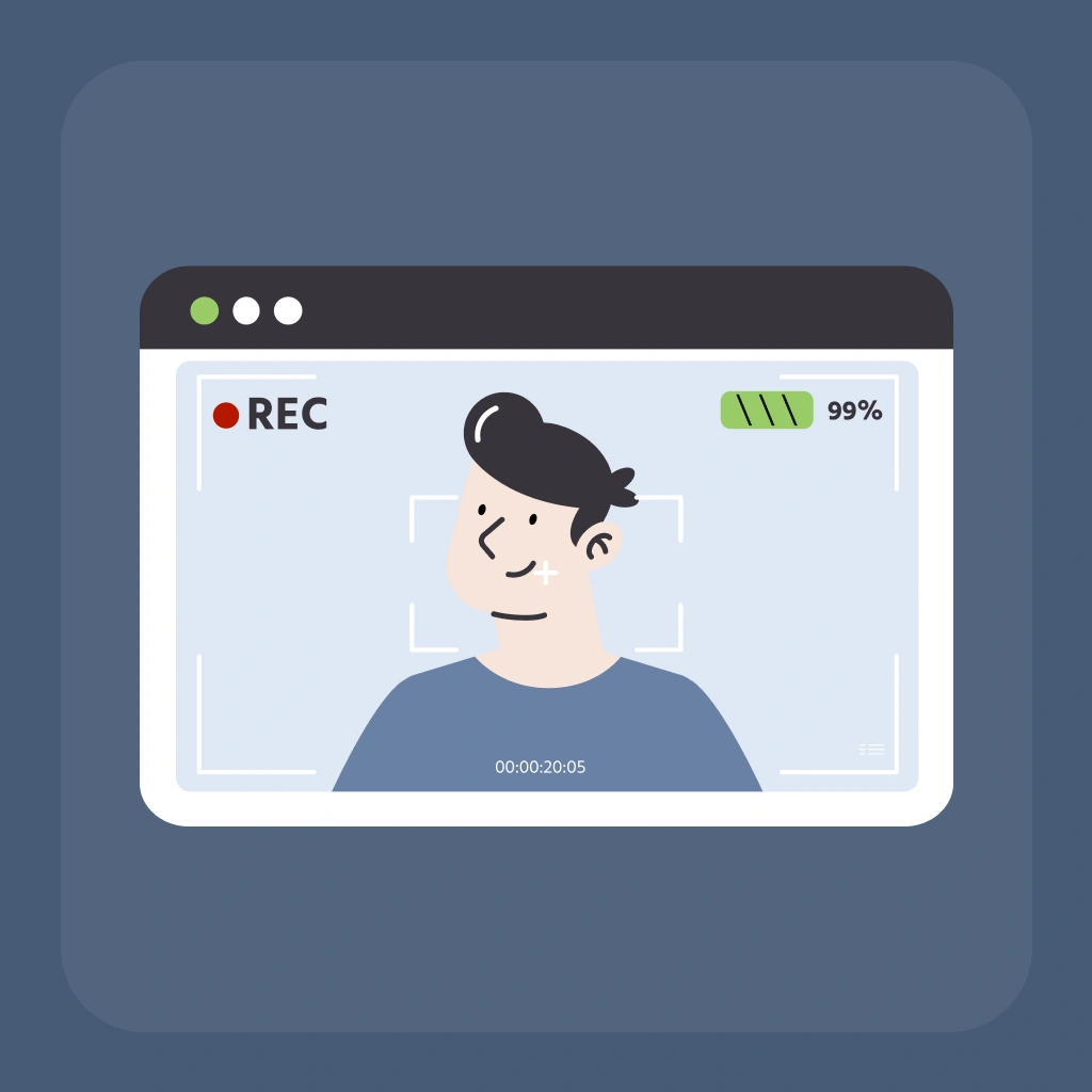 video recording illustration