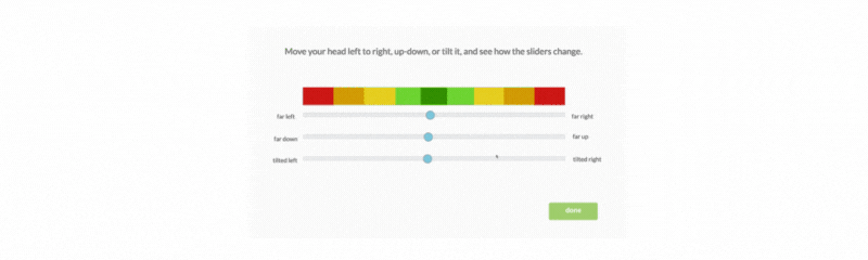 利用网络摄像头眼动追踪技术进行头部追踪演示