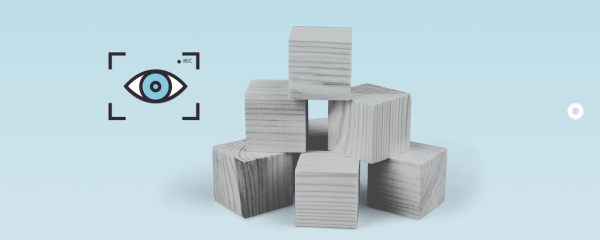 象征如何将网络摄像头眼动追踪集成到 Labvanced 任务中的积木图像