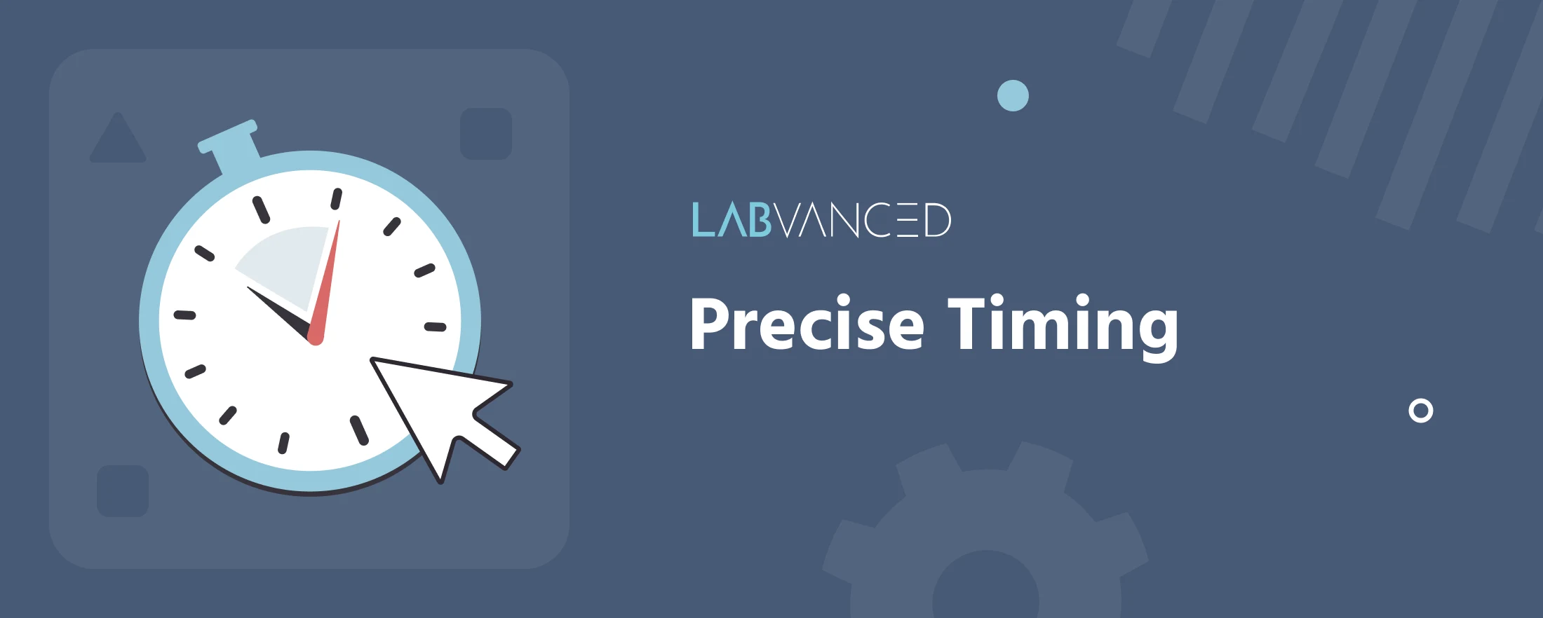 Image of a button click for measuring reaction time